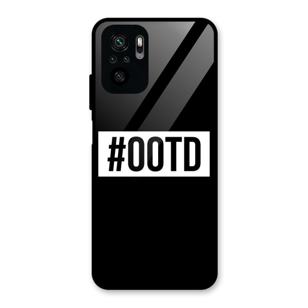 OOTD Glass Back Case for Redmi Note 10