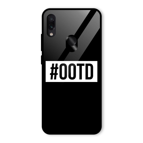 OOTD Glass Back Case for Redmi Note 7