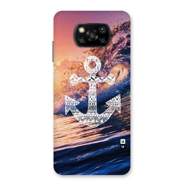 Ocean Anchor Wave Back Case for Poco X3