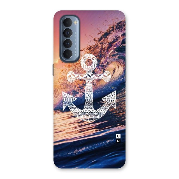 Ocean Anchor Wave Back Case for Reno4 Pro