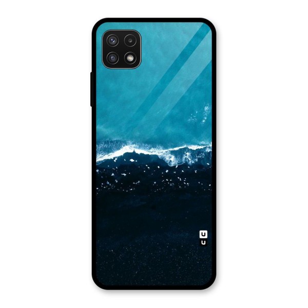 Ocean Blues Glass Back Case for Galaxy A22 5G