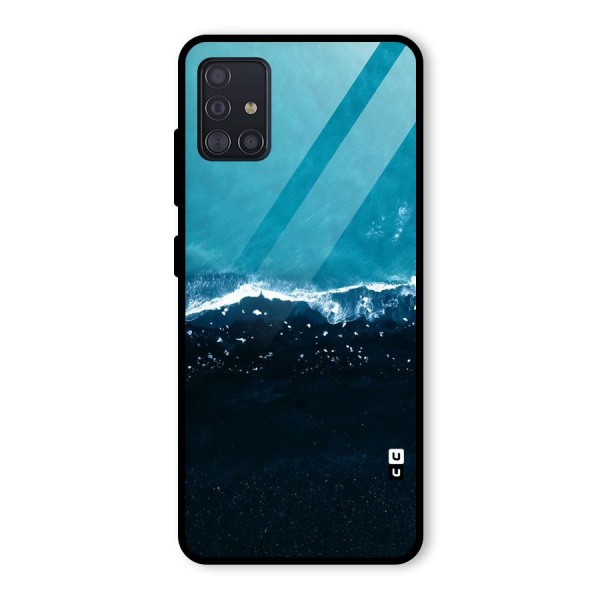 Ocean Blues Glass Back Case for Galaxy A51