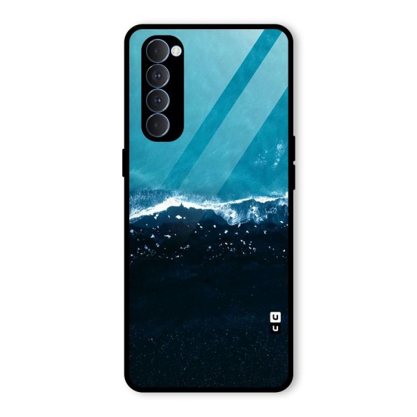 Ocean Blues Glass Back Case for Oppo Reno4 Pro