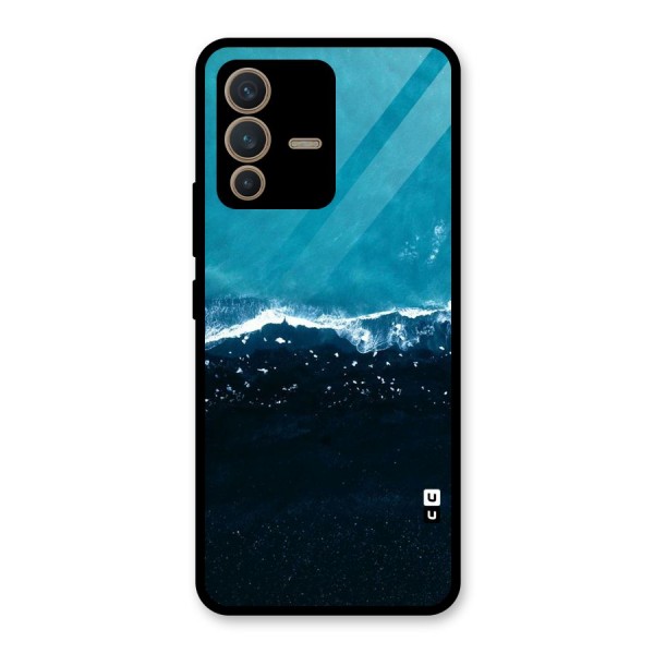 Ocean Blues Glass Back Case for Vivo V23 5G