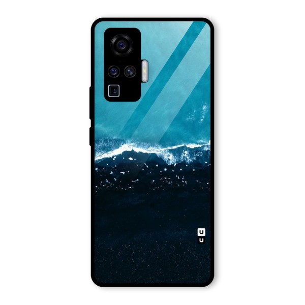 Ocean Blues Glass Back Case for Vivo X50 Pro