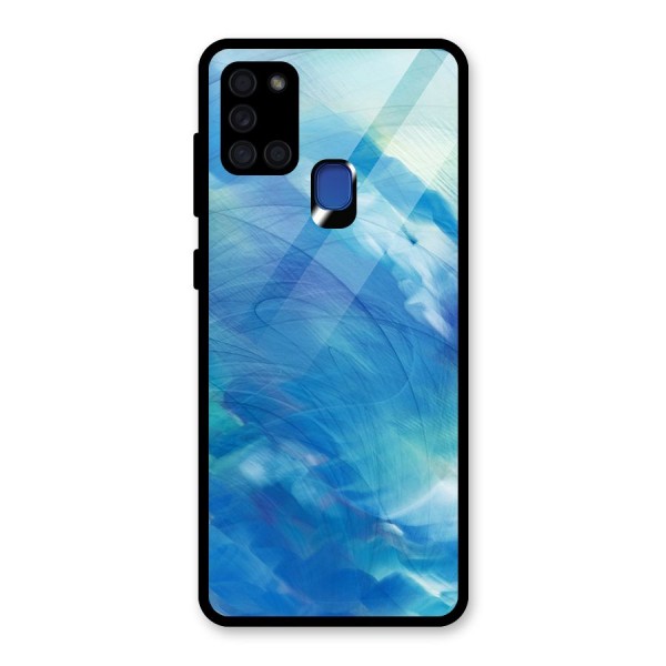 Ocean Mist Glass Back Case for Galaxy A21s