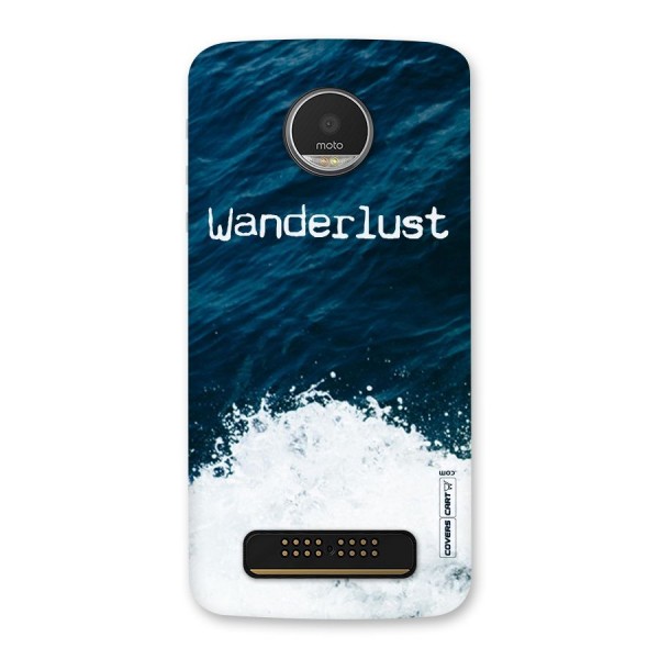 Ocean Wanderlust Back Case for Moto Z Play