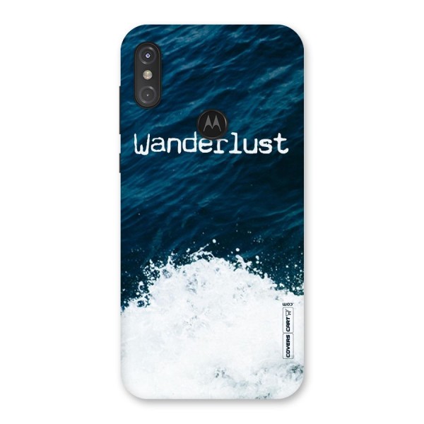 Ocean Wanderlust Back Case for Motorola One Power