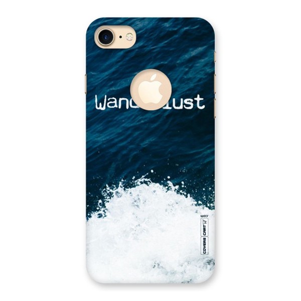 Ocean Wanderlust Back Case for iPhone 8 Logo Cut