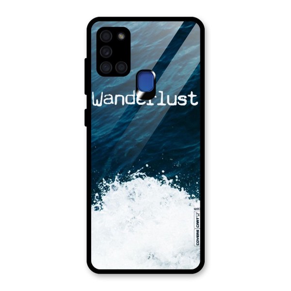 Ocean Wanderlust Glass Back Case for Galaxy A21s