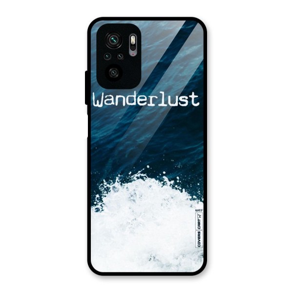 Ocean Wanderlust Glass Back Case for Redmi Note 10