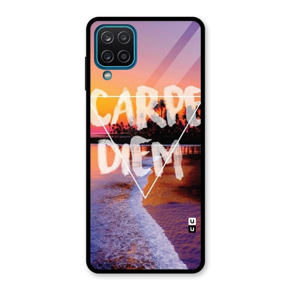 Oceanic Diem Glass Back Case for Galaxy A12