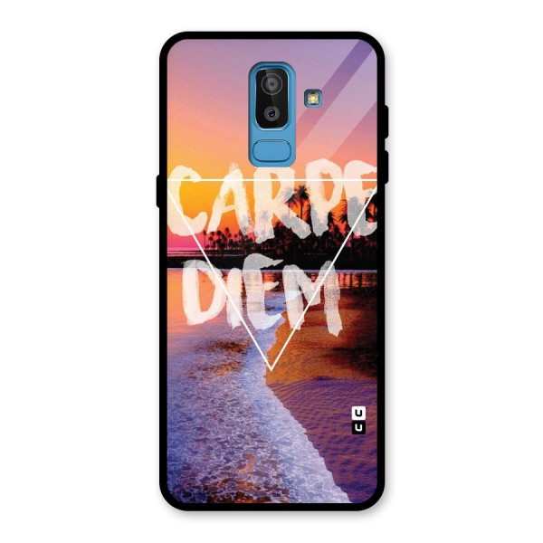 Oceanic Diem Glass Back Case for Galaxy J8