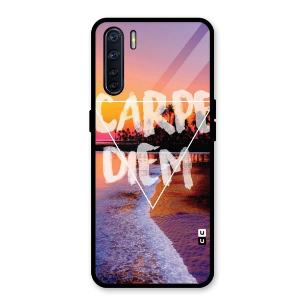 Oceanic Diem Glass Back Case for Oppo F15