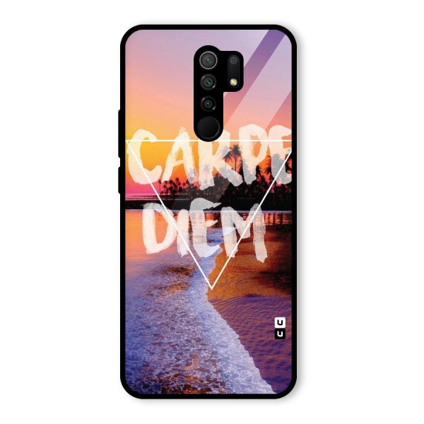 Oceanic Diem Glass Back Case for Redmi 9 Prime