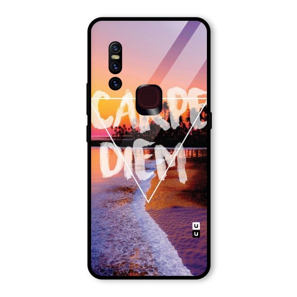 Oceanic Diem Glass Back Case for Vivo V15