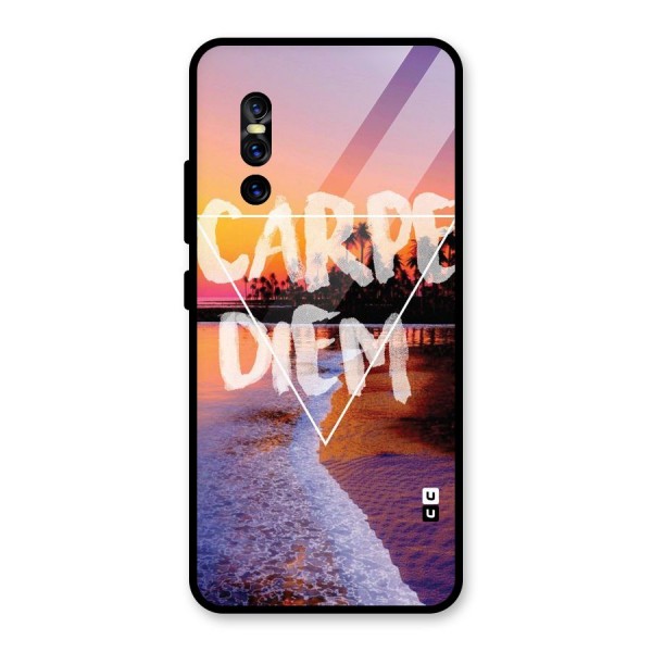 Oceanic Diem Glass Back Case for Vivo V15 Pro