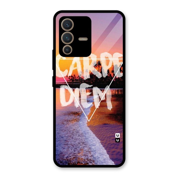 Oceanic Diem Glass Back Case for Vivo V23 5G