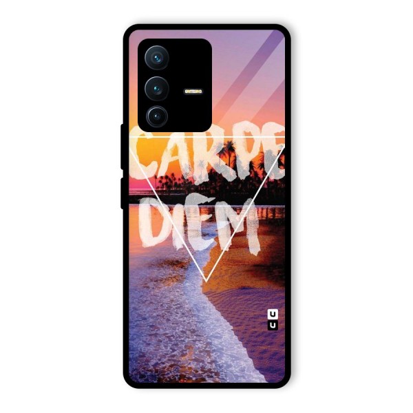 Oceanic Diem Glass Back Case for Vivo V23 Pro