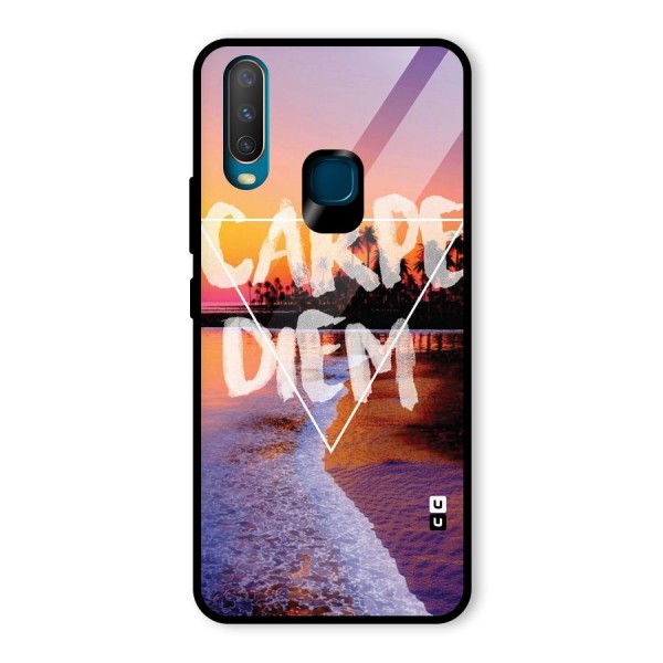 Oceanic Diem Glass Back Case for Vivo Y12