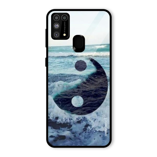 Oceanic Peace Design Glass Back Case for Galaxy M31