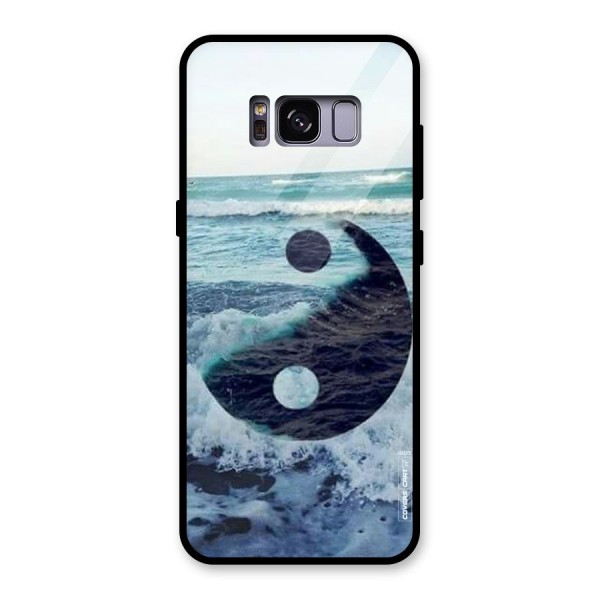 Oceanic Peace Design Glass Back Case for Galaxy S8