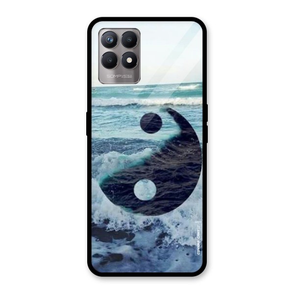 Oceanic Peace Design Glass Back Case for Realme 8i