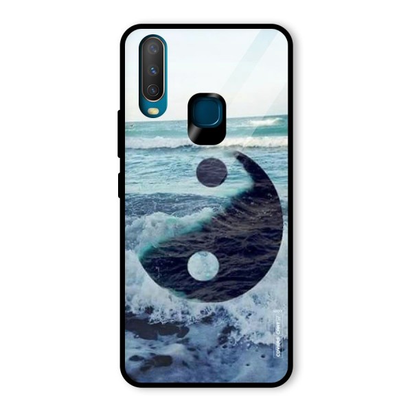 Oceanic Peace Design Glass Back Case for Vivo Y15