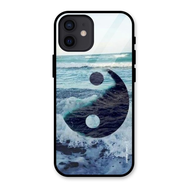 Oceanic Peace Design Glass Back Case for iPhone 12