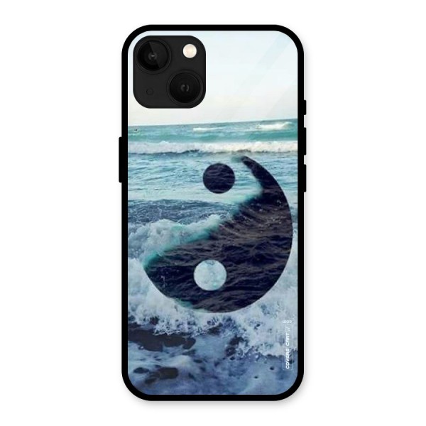 Oceanic Peace Design Glass Back Case for iPhone 13