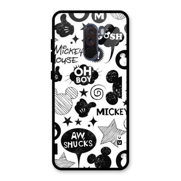 Oh Boy Design Glass Back Case for Poco F1