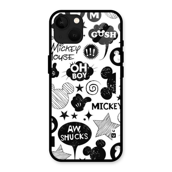 Oh Boy Design Glass Back Case for iPhone 13