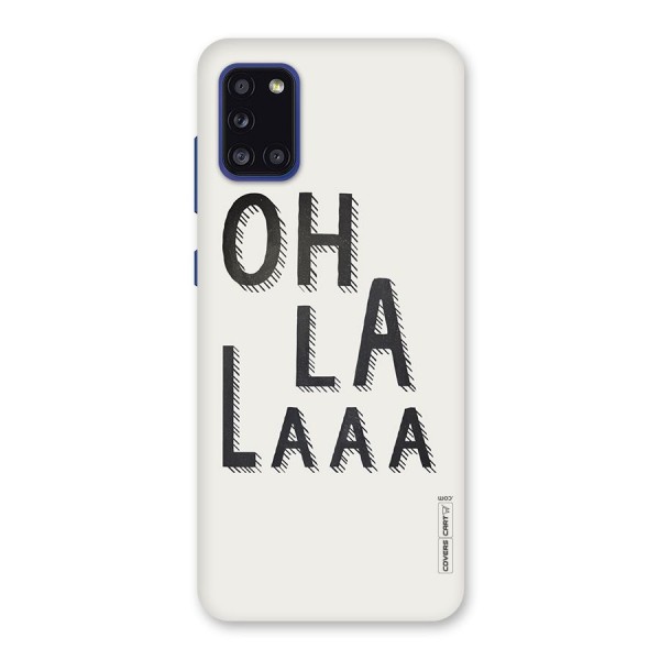 Oh La La Back Case for Galaxy A31