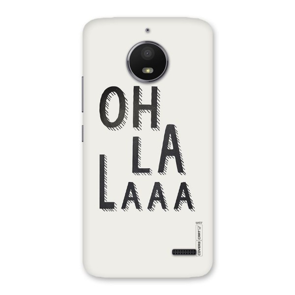 Oh La La Back Case for Moto E4