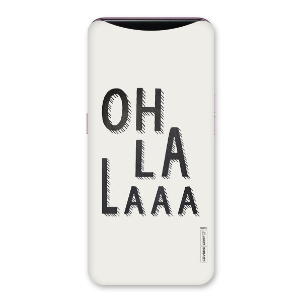 Oh La La Back Case for Oppo Find X