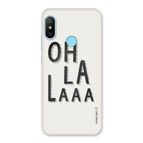 Oh La La Back Case for Redmi 6 Pro