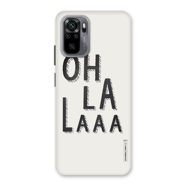 Oh La La Back Case for Redmi Note 10