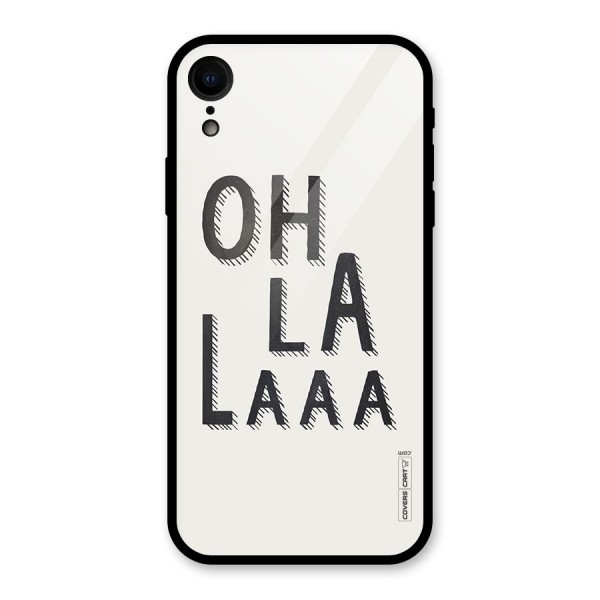 Oh La La Glass Back Case for XR