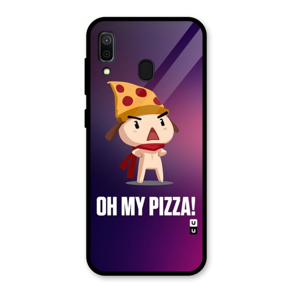 Oh My Pizza Glass Back Case for Galaxy A30