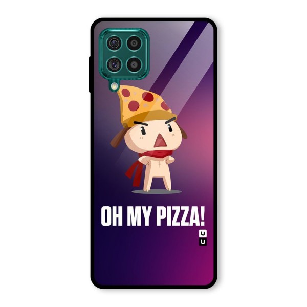 Oh My Pizza Glass Back Case for Galaxy F62