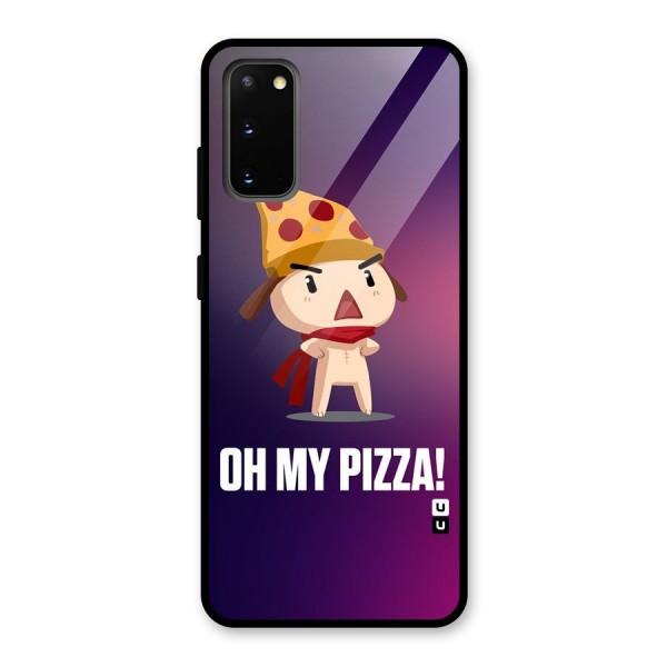 Oh My Pizza Glass Back Case for Galaxy S20