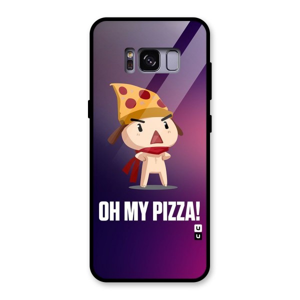 Oh My Pizza Glass Back Case for Galaxy S8