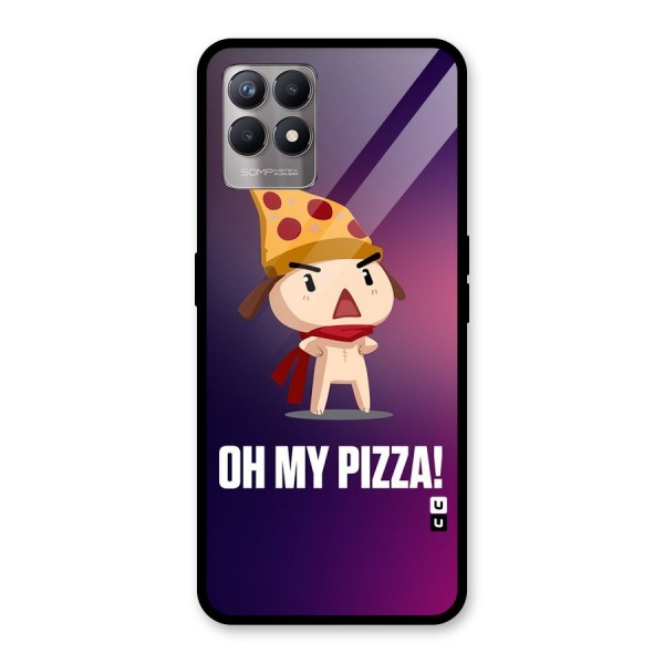 Oh My Pizza Glass Back Case for Realme 8i