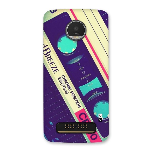 Old Casette Shade Back Case for Moto Z Play