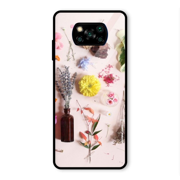 Old Petals Glass Back Case for Poco X3 Pro
