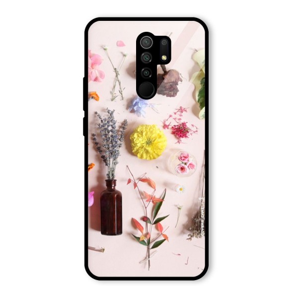 Old Petals Glass Back Case for Redmi 9 Prime