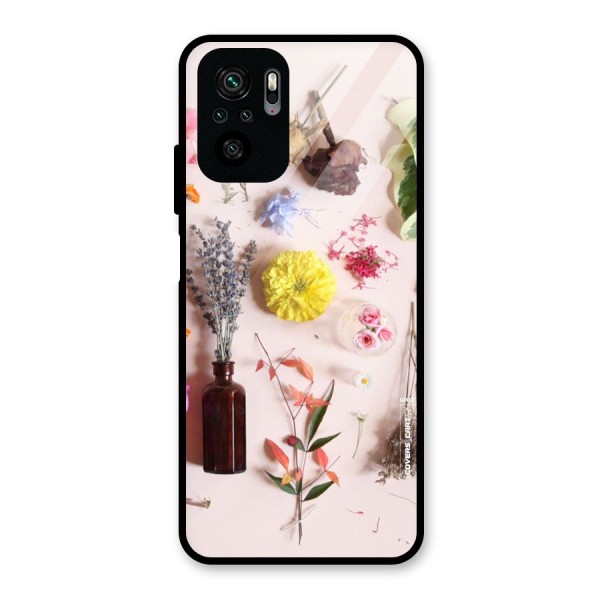 Old Petals Glass Back Case for Redmi Note 10