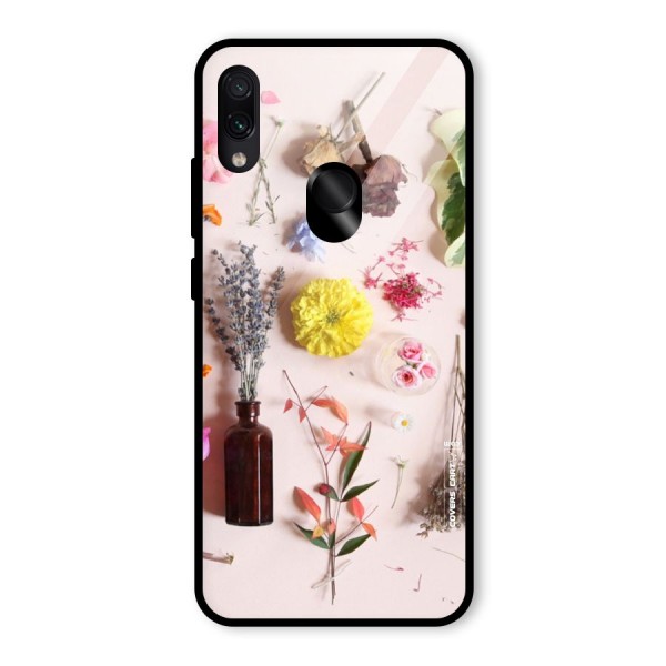 Old Petals Glass Back Case for Redmi Note 7