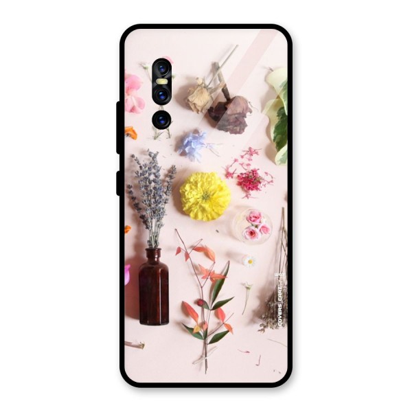 Old Petals Glass Back Case for Vivo V15 Pro