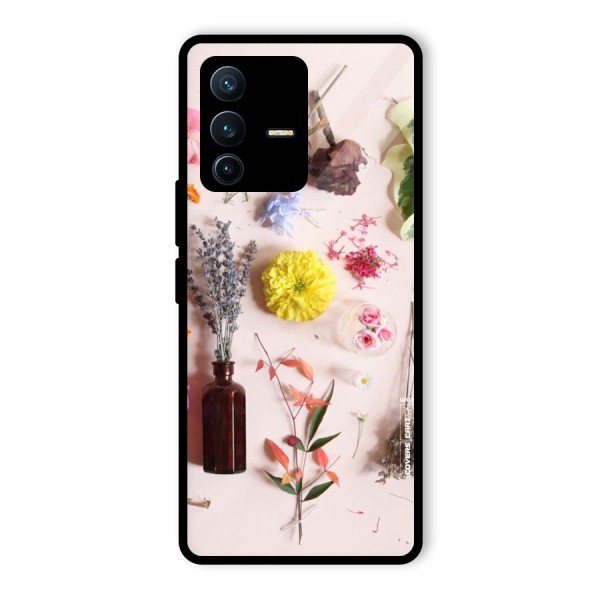 Old Petals Glass Back Case for Vivo V23 Pro